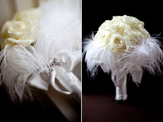 Janice Phillip's Autumn Wedding in Laois white feather wedding theme