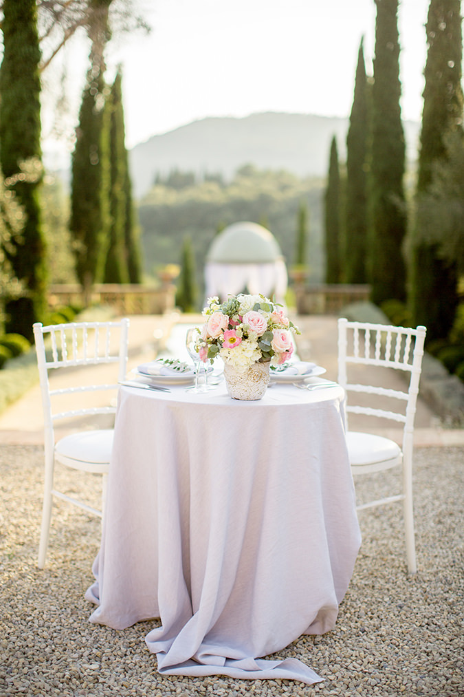 Sweetheart Wedding Table at Chateau Diter Wedding
